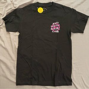 NWT Anti Social Social Club x Fragment Pink Bolt Tee (FW19) - Size Small